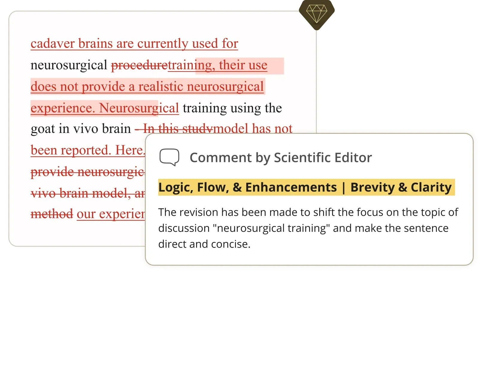 Logical flow & transition